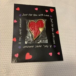 American Greetings - Just For You - With Love - Includes Red & Gold Heart Pin